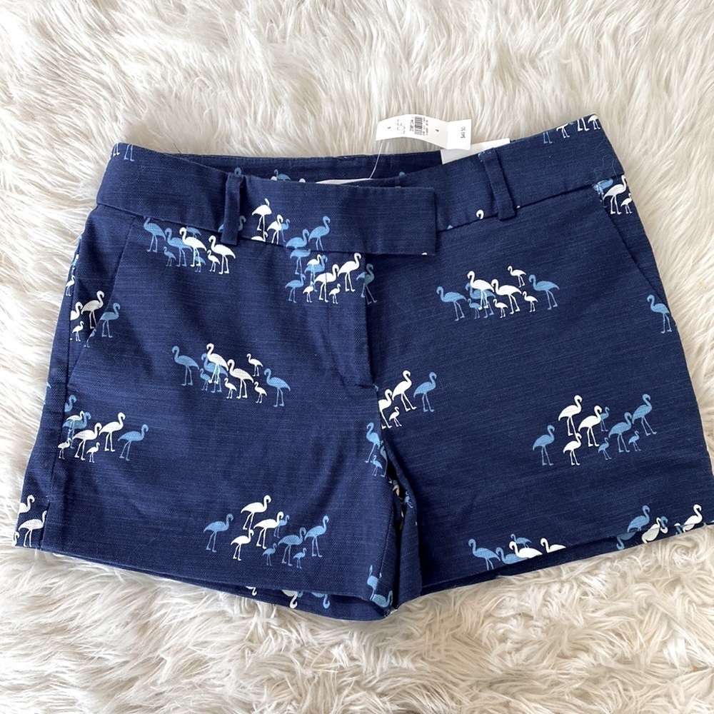Ann Taylor Loft The Riviera Blue Flamingo Short - Picture 5 of 11